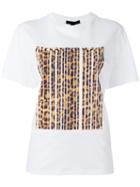 Alexander Wang Bonded Barcode T-shirt, Women's, Size: Xs, White, Cotton