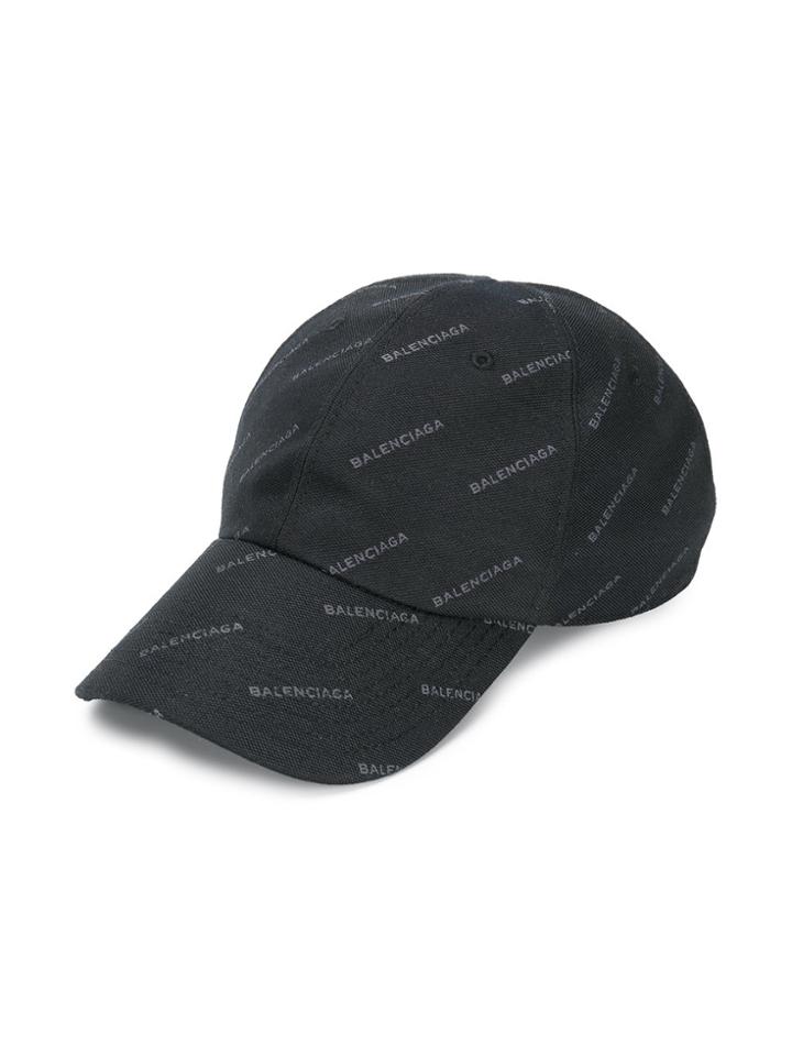 Balenciaga All Over Hat - Black