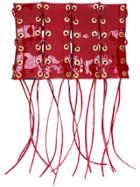 Manokhi Lace-up Belt - Red