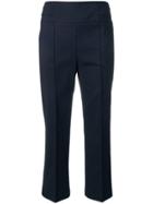 Sportmax Tailored Cropped Trousers - Blue