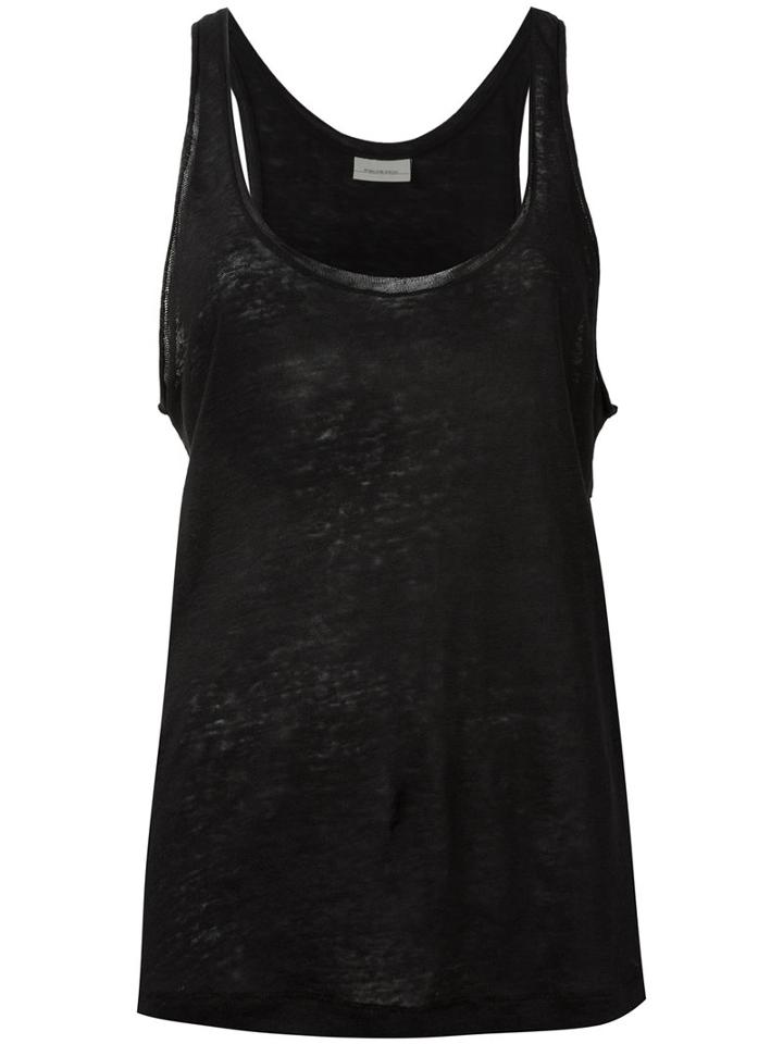 By Malene Birger - Fanas Tank - Women - Linen/flax - S, Women's, Black, Linen/flax