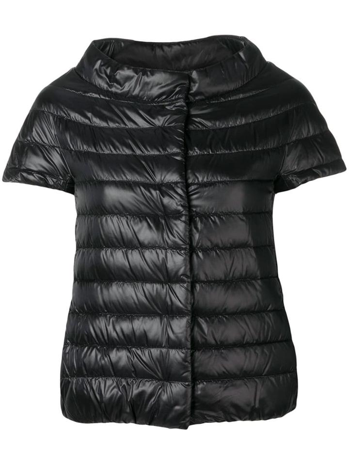 Herno Short Sleeve Puffer Jacket - Black