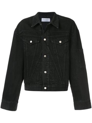 Chin Mens Denim Jacket - Black