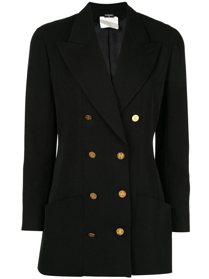 Chanel Vintage Long Sleeve Jacket Black