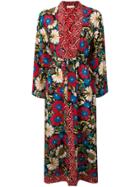 Anjuna Kandela Floral Print Kimono - Red