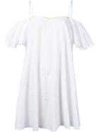 Anna October - Cold Shoulder Dress - Women - Cotton - M, White, Cotton