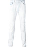 Maison Margiela Hand Painted Jeans, Men's, Size: 34, White, Cotton