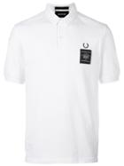 Fred Perry X Art Comes First 'woven Collar Pique' Polo Shirt, Men's, Size: 40, White, Cotton