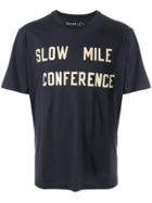 Universal Works Slow Mile Print T-shirt - Blue
