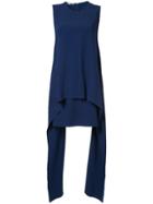 Stella Mccartney Asymmetric Midi Dress - Blue