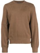 Ann Demeulemeester Tie Sleeve Sweatshirt - Brown