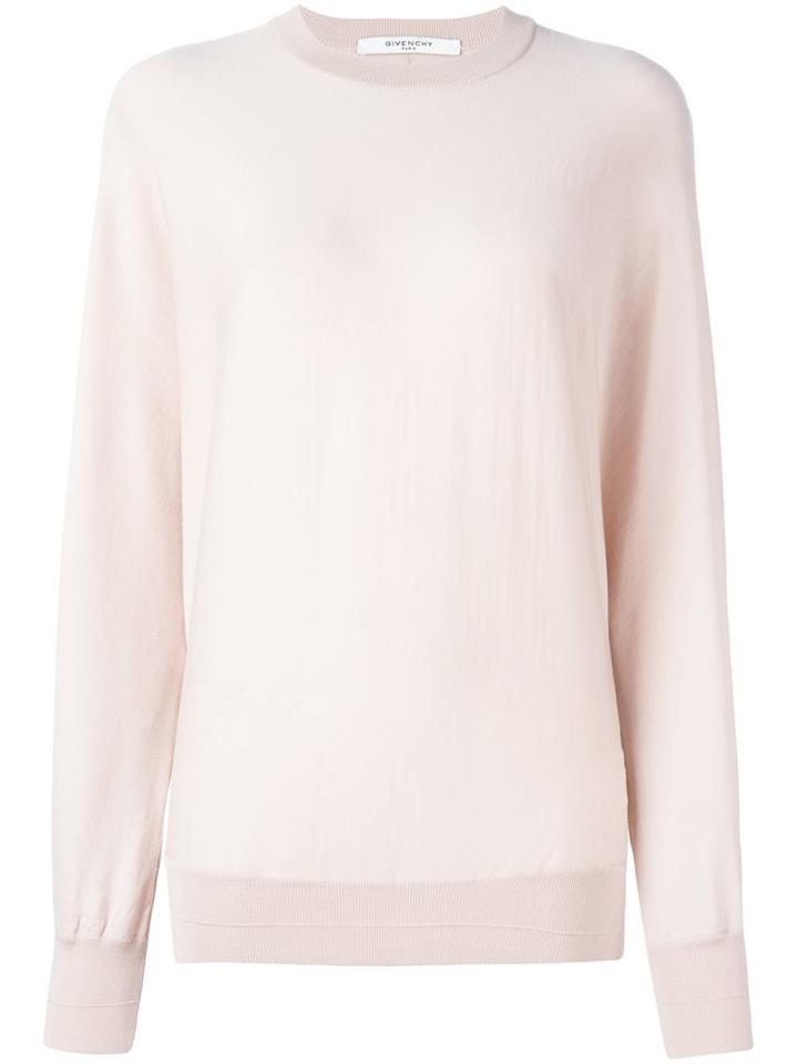 Givenchy Lightweight Knitted Sweater, Women's, Size: Small, Pink/purple, Wool