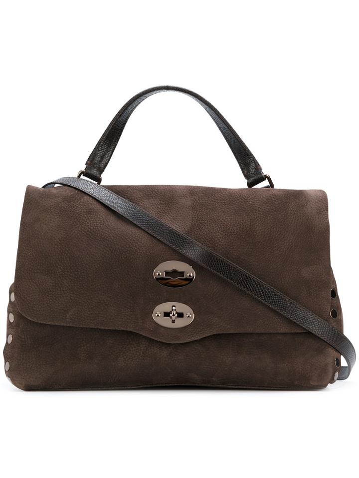 Zanellato Studded Tote - Brown