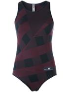 Adidas By Stella Mccartney Logo Patch Leotard - Red