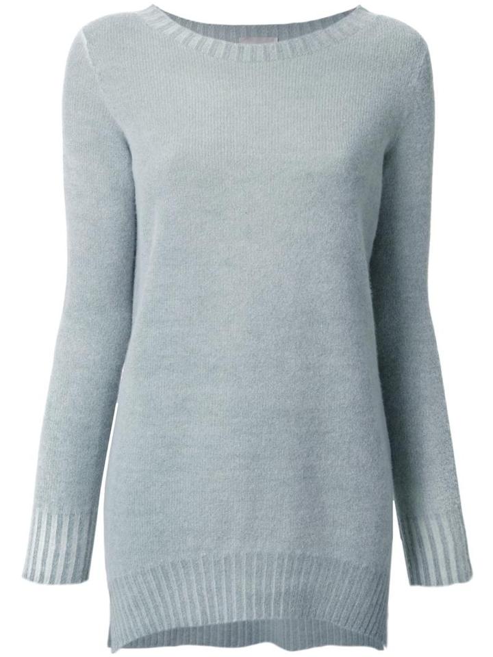 Drumohr Long Side Slit Jumper, Women's, Size: 42, Green, Wool