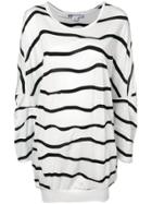 Y-3 Striped Oversized T-shirt - White