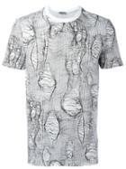 Dior Homme - Broken Stitch Print T-shirt - Men - Cotton - L, White, Cotton