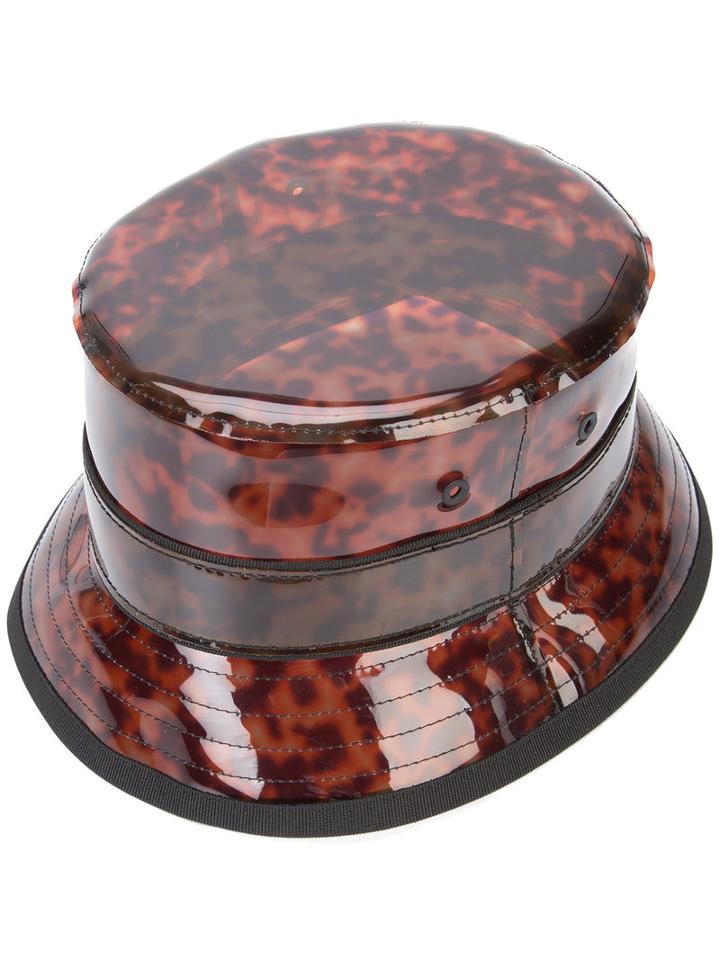Givenchy - Tortoiseshell Effect Bucket Hat - Men - Pvc - One Size, Brown, Pvc