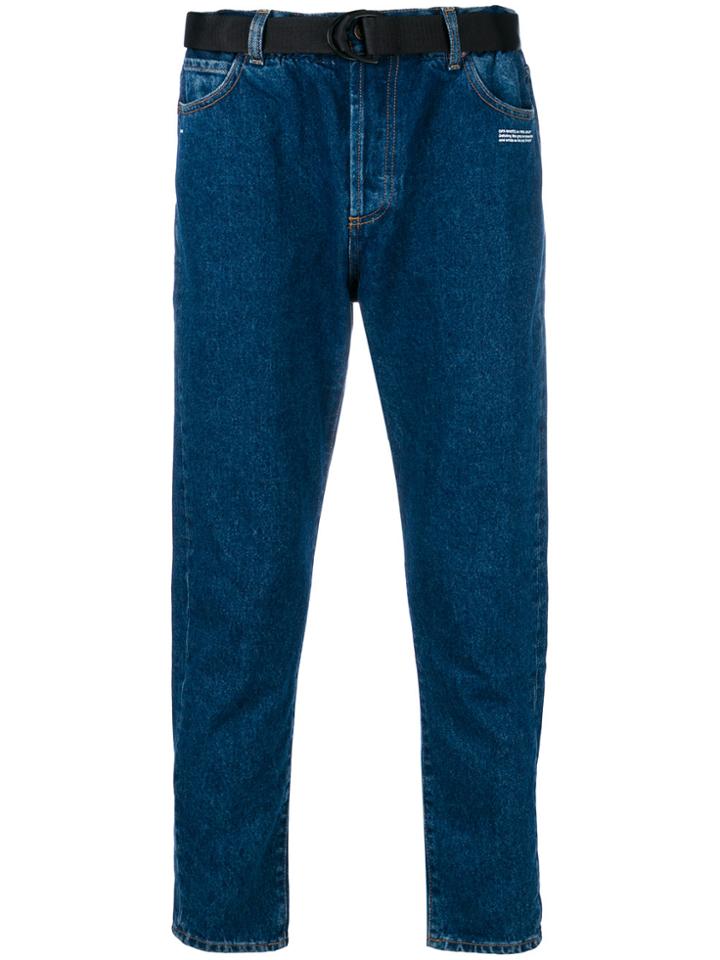 Off-white Belted Jeans - Blue