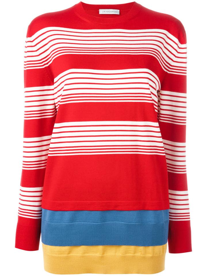 Jw Anderson Layered Striped Jumper