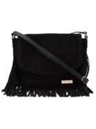 Guild Prime Fringed Shoulder Bag, Women's, Black, Horse Leather