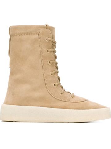 Yeezy Season 2 Crepe Sole Boots, Men's, Size: 46, Nude/neutrals, Leather/suede/rubber