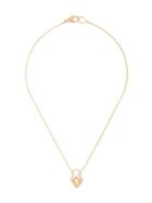 Loree Rodkin 18kt Gold Pavé Diamond Padlock Necklace - Yellow & Orange