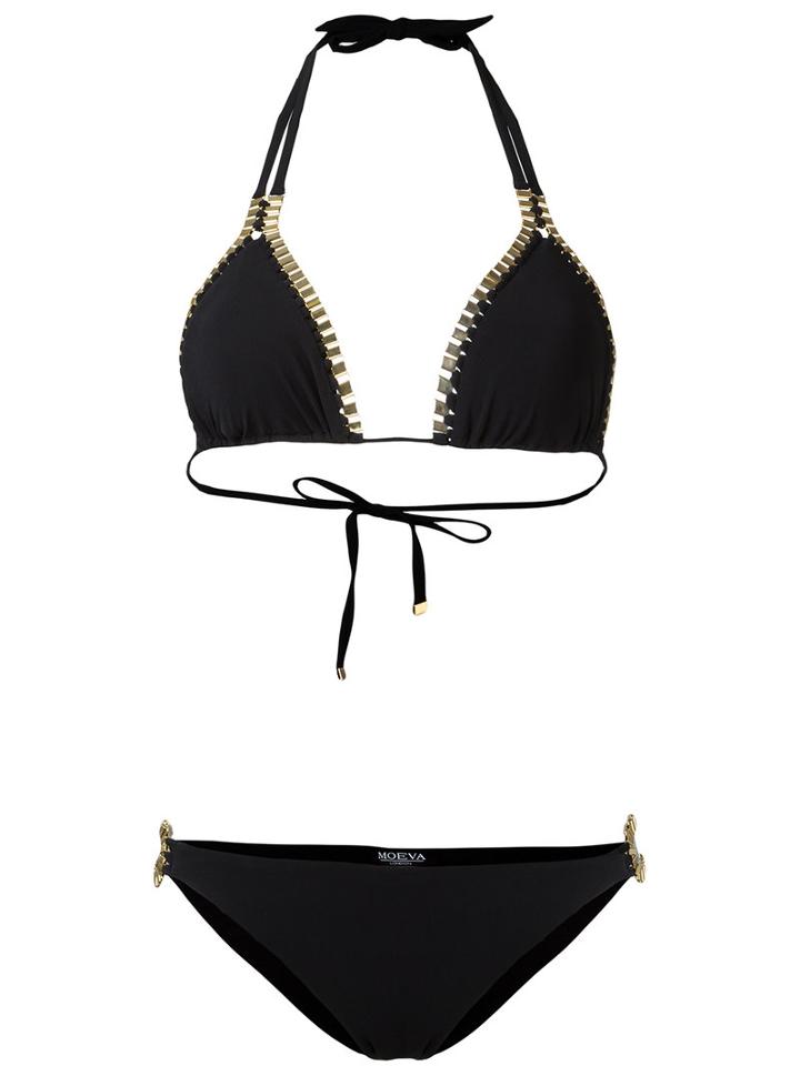 Moeva Chain Detail Bikini, Women's, Size: Small, Black, Polyamide/spandex/elastane/metal