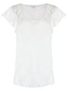 Gloria Coelho Panelled Blouse, Women's, Size: Medium, White, Silk