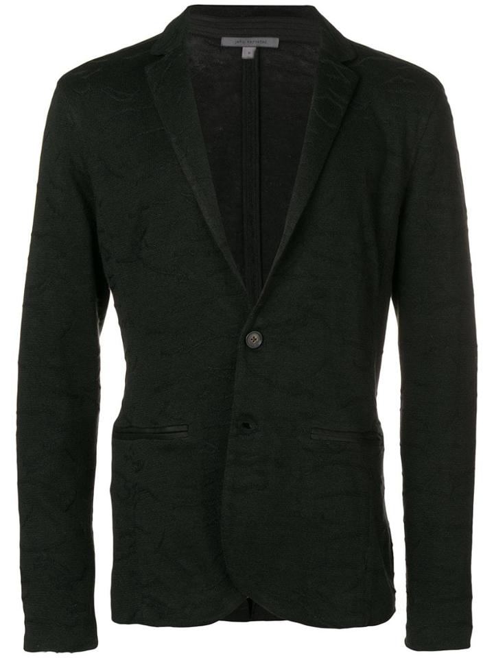 John Varvatos Textured Blazer Jacket - Black