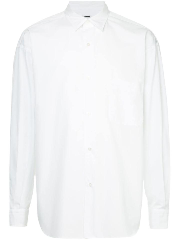 H Beauty & Youth Long-sleeve Fitted Shirt - White