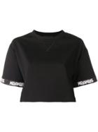 Mr & Mrs Italy Short-sleeve Cropped T-shirt - Black