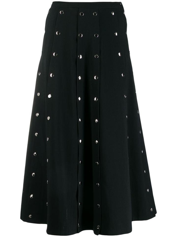 Christopher Kane Snap Crepe Skirt - Black