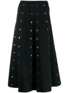 Christopher Kane Snap Crepe Skirt - Black