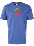 Paul Smith Strawberry Skull Print T-shirt, Men's, Size: Xxl, Blue, Cotton