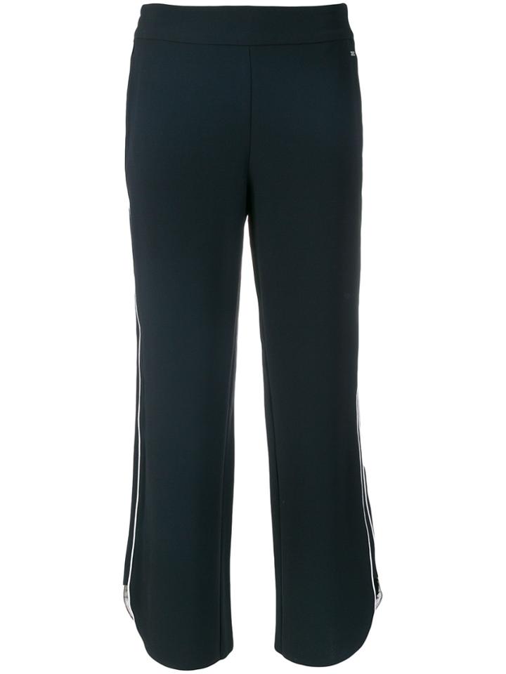 Armani Exchange Wide Leg Track Pants - Blue