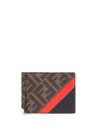 Fendi Ff Monogram Bi-fold Wallet - Brown