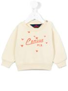 The Animals Observatory - L'amour Print Sweatshirt - Kids - Cotton - 18 Mth, Pink/purple