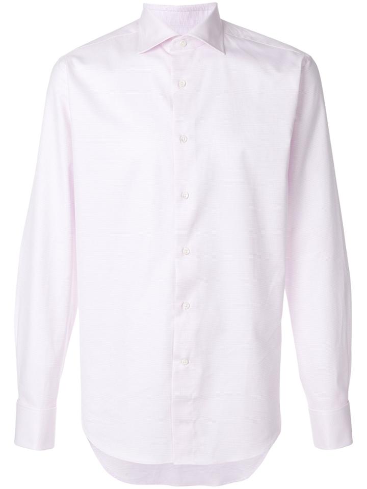 Canali Textured Shirt - White