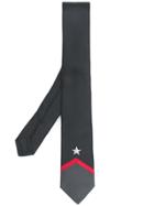 Givenchy Star Chevron Tie - Black