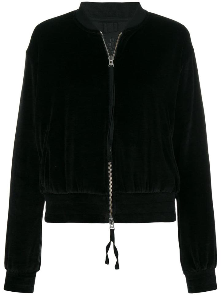 Thom Krom Jersey Knit Bomber Jacket - Black