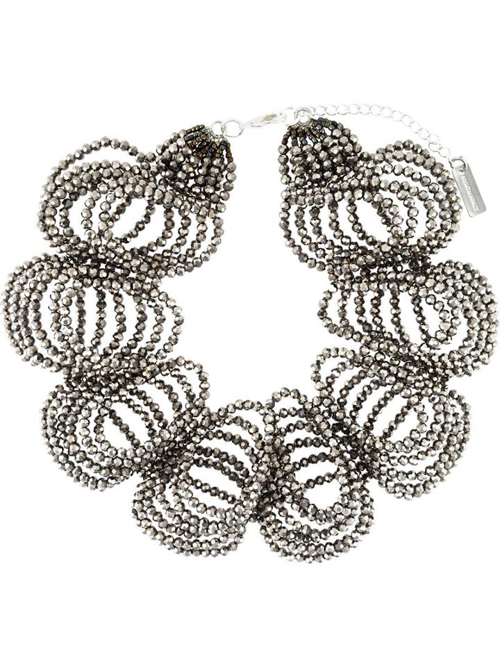 Night Market Beaded Ruffle Necklace