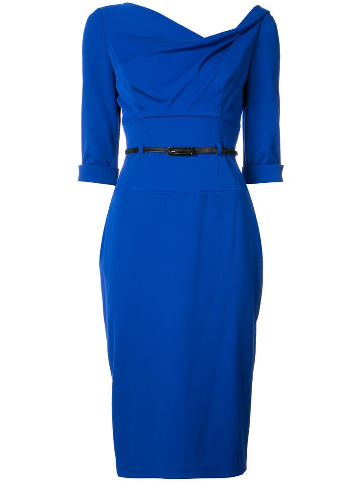 Black Halo Jackie O Dress - Blue