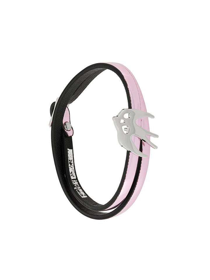 Mcq Alexander Mcqueen Swallow Wrap Bracelet - Metallic