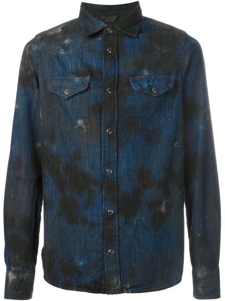 Diesel Stained Denim Shirt