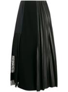 Dorothee Schumacher Deconstructed Pleated Midi Skirt - Black
