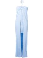 Jacquemus Strapless Long Dress - Blue
