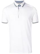 La Fileria For D'aniello Contrast Placket Polo Shirt - White