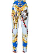 Versace Printed Jeans - Blue