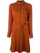 Theory Marbara Dress, Women's, Size: 4, Yellow/orange, Silk